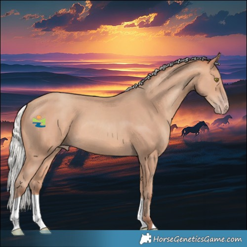 Horse Color:Silver Amber Champagne 