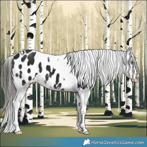 Horse Color:Liver Chestnut Tobiano Appaloosa 