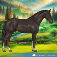 Horse Color:Liver Chestnut Tobiano Rabicano 
