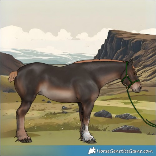 Horse Color:Liver Chestnut Sabino Rabicano 