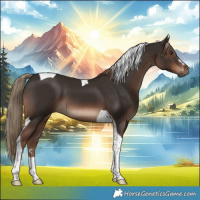 Horse Color:Liver Chestnut Tobiano 