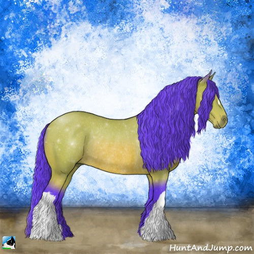 Horse Color:Watercolor Bay Rabicano 