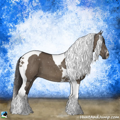 Horse Color:Smoky Grullo Tobiano Brindle 