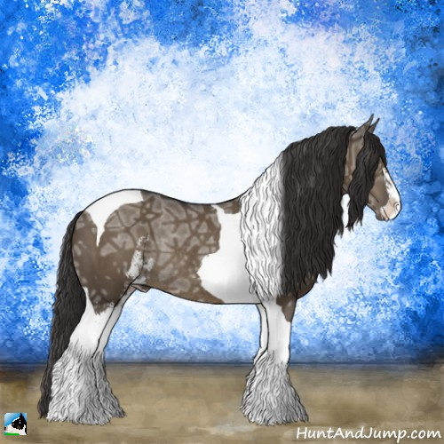 Horse Color:Smoky Grullo Ice Sabino Tobiano Rabicano 