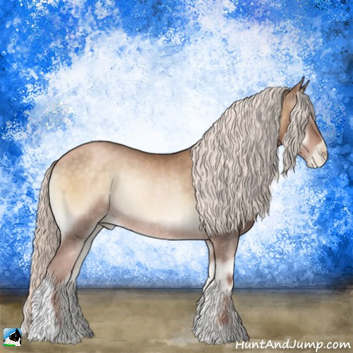 Horse Color:Silver Buckskin Pearl Onyx Rabicano 