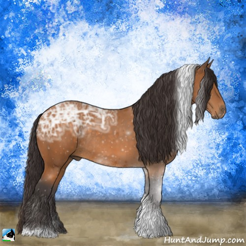 Horse Color:Buckskin Ice Mushroom Tobiano Rabicano 