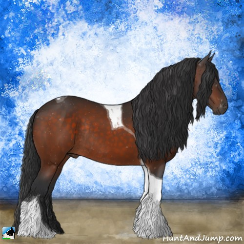 Horse Color:Brown Tobiano Rabicano 