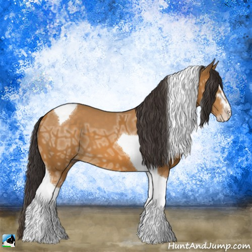 Horse Color:Buckskin Ice Sabino Tobiano 
