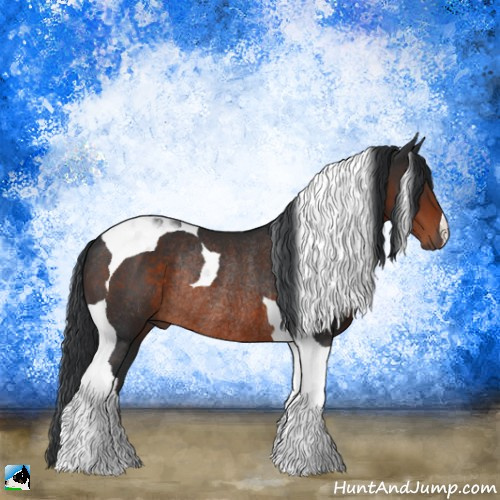 Horse Color:Brown Tobiano Rabicano 