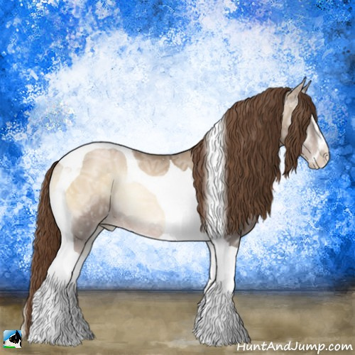 Horse Color:Smoky Blue Onyx Ice Pearl Sabino Tobiano Rabicano 