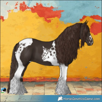 Horse Color:Liver Chestnut Tobiano 