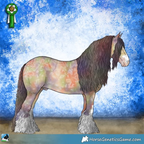 Horse Color:Nacre Sable Cream Champagne Ice Rabicano 