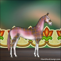 Horse Color:Plaid  Liver Red Onyx Tobiano 