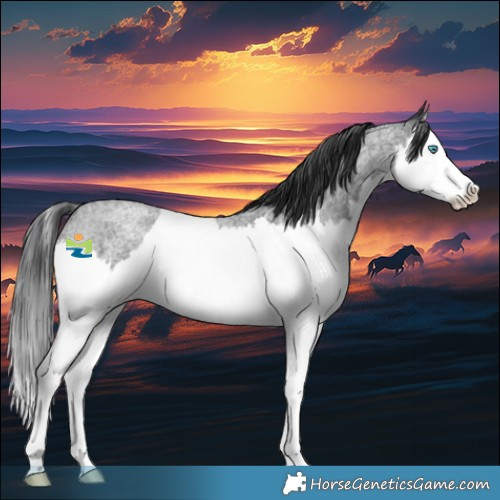 Horse Color:Blue Roan Splash 