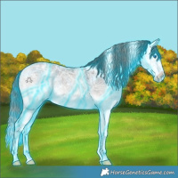 Horse Color:Platinum Thunderstruck White Spotted Buckskin Ice Splash 