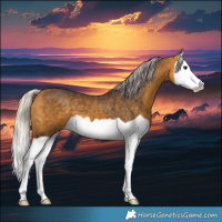 Horse Color:Silver Buckskin Splash 