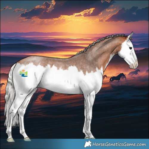 Horse Color:Silver Bay Roan Splash Rabicano 