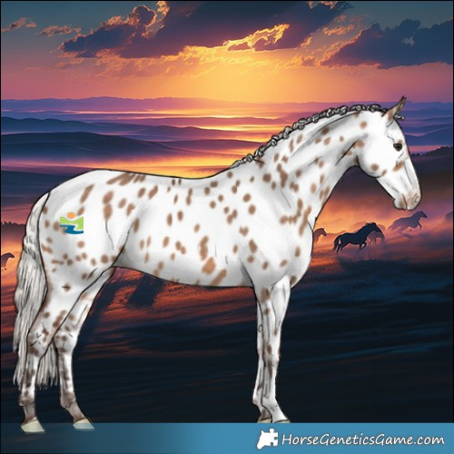 Horse Color:Silver Bay Dun Appaloosa 