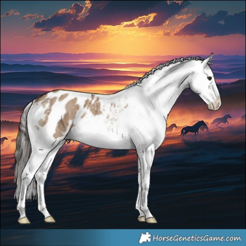 Horse Color:Liver Red Dun Appaloosa Brindle 