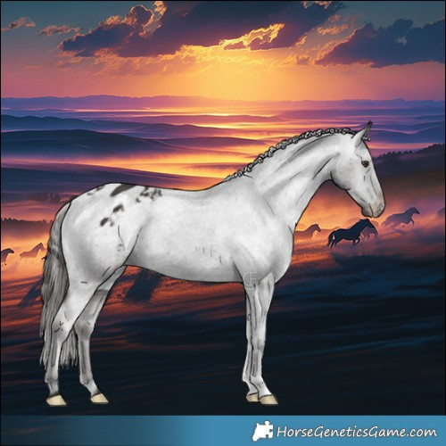 Horse Color:Liver Chestnut Appaloosa 