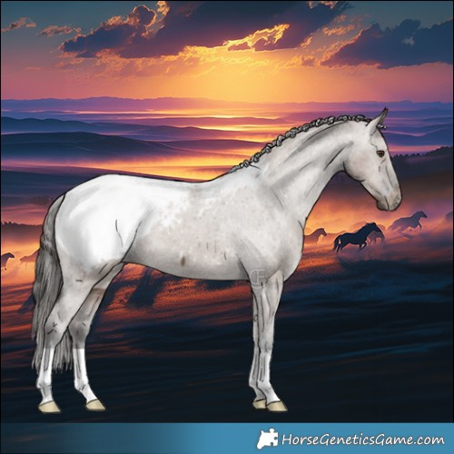 Horse Color:Liver Red Dun Appaloosa Brindle 