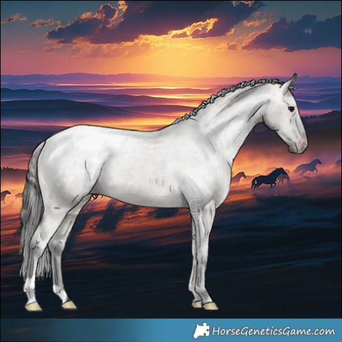 Horse Color:Grullo Appaloosa Brindle 