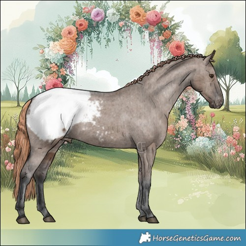 Horse Color:Liver Red Dun Appaloosa Brindle 
