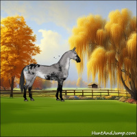 Horse Color:Void Platinum Brown Dun Sabino Appaloosa Rabicano
