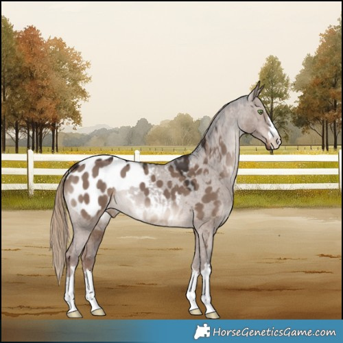 Horse Color:Liver Red Dun Appaloosa 