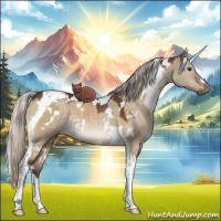 Horse Color:White Spotted Silver Brown Dun Tobiano 