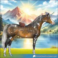 Horse Color:White Spotted Silver Buckskin Splash Rabicano 