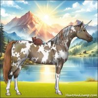 Horse Color:White Spotted Liver Red Dun 