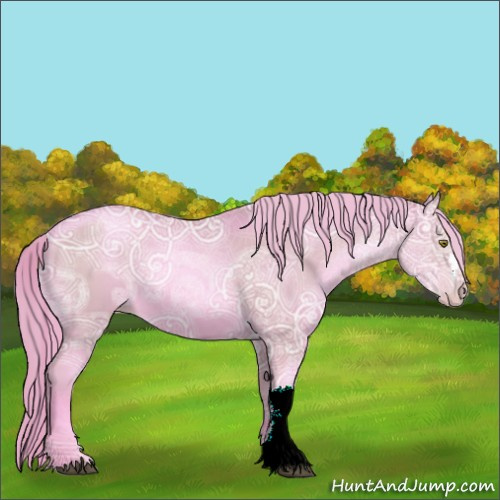Horse Color:Watercolor Chestnut Ice Pearl 