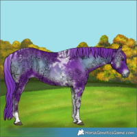 Horse Color:Watercolor Liver Red Onyx Ice Tobiano 