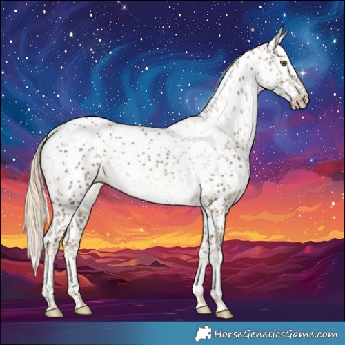 Horse Color:Chocolate Palomino Sabino Rabicano 