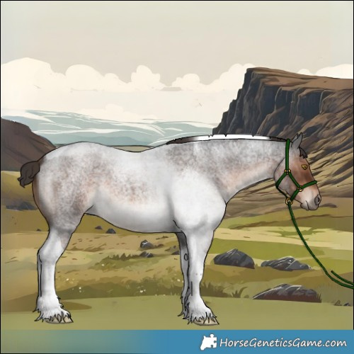 Horse Color:Liver Red Roan Tobiano