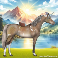 Horse Color:White Spotted Silver Brown Dun Tobiano 