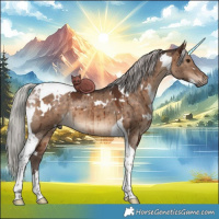 Horse Color:White Spotted Silver Brown Dun Tobiano Brindle