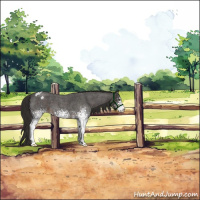Horse Color:White Spotted Liver Red Roan Varnish 