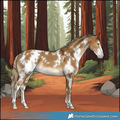 Horse Color:White Spotted Chocolate Palomino Dun Sabino Rabicano 
