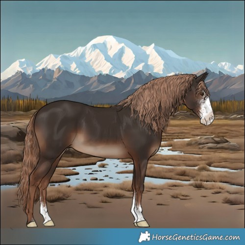 Horse Color:Liver Chestnut Sabino 