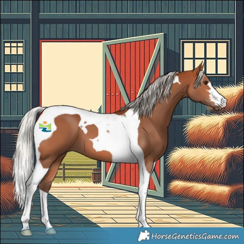 Horse Color:Silver Bay Tobiano 