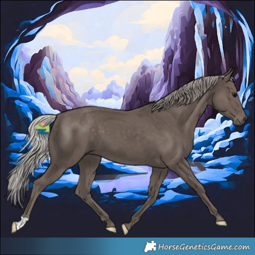 Horse Color:Silver Black 