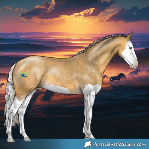 Horse Color:Silver Amber Cream Champagne Splash 