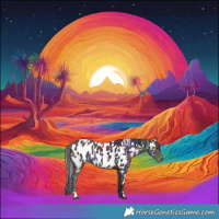 Horse Color:Nacre White Spotted Liver Chestnut Appaloosa 