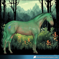 Horse Color:Watercolor Liver Chestnut 