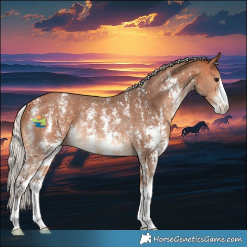 Horse Color:Silver Bay Sabino Rabicano 