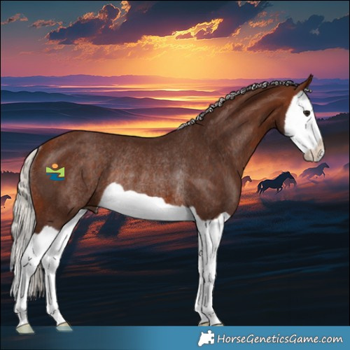 Horse Color:Silver Bay Splash Rabicano 