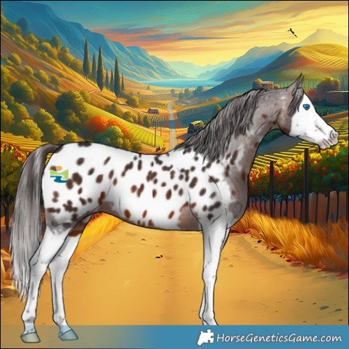 Horse Color:Brown Splash Appaloosa 