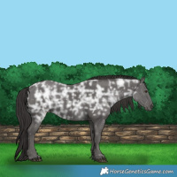 Horse Color:Platinum Liver Chestnut Ice 